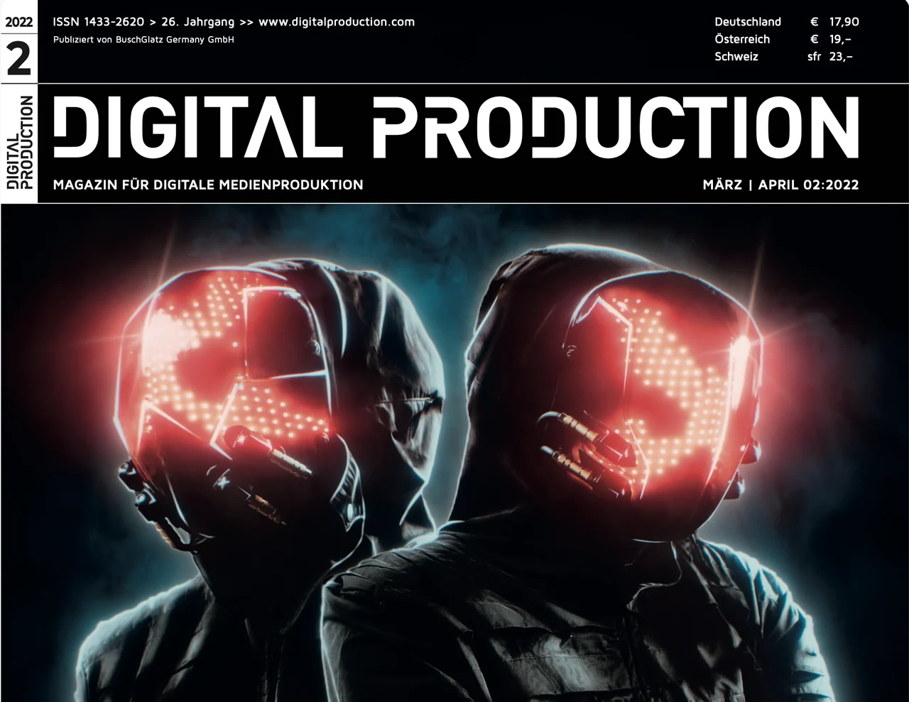 Digital Production magazine cover, issue 02/2022